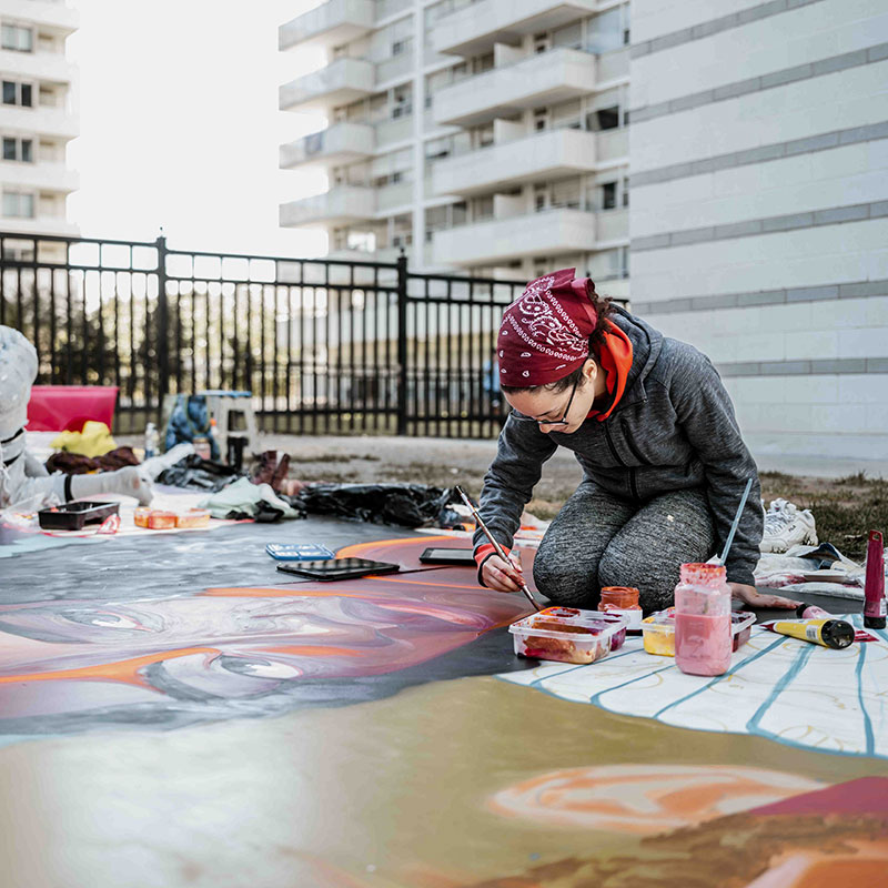 United Way of Greater Stark County Artist Painting