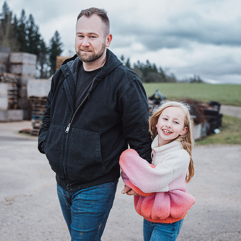United Way of Greater Stark County Father and Daughter Walking