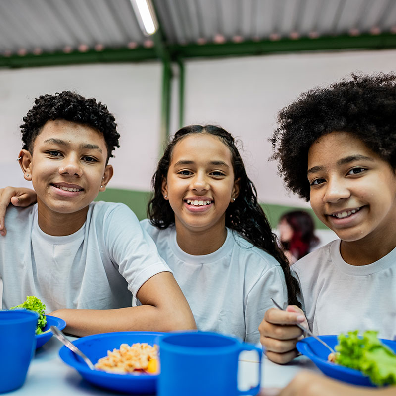 United Way of Greater Stark County Kids Eating a Meal