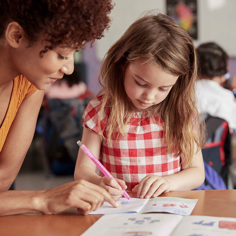United Way of Greater Stark County Teacher with Girl
